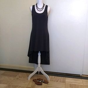 🌓Nostalgia Gray Hi-Low Dress W/Scoop Neck Sz M